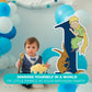 EGD The Little Prince & Fox Birthday Numbers Backdrop - PVC Party & Birthday Supplies - Support with Double-Sided Tape - Multiple Size Options