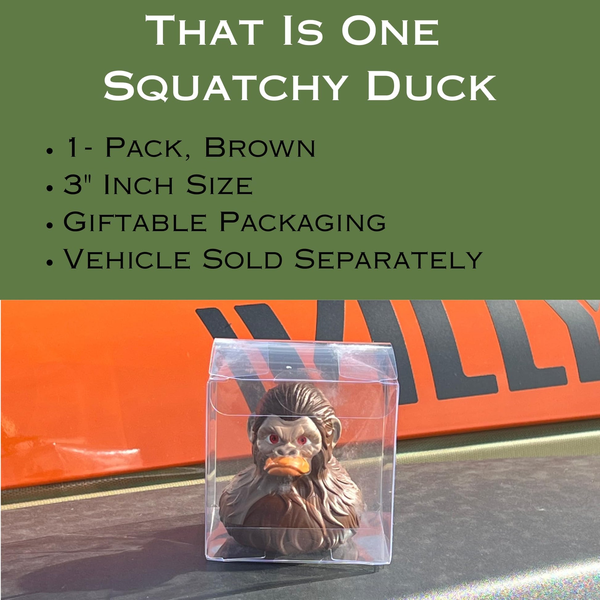 Bigfoot Rubber Ducks for Jeeps - Funny Jeep Ducks for Ducking - Ford Bronco Accessories for Squatching - Bigfoot Gifts for Men Women - Sasquatch Bath