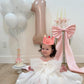 Sherkarmiu Cute Pink Girls Crown Hat with 1-10 Number Badges - Soft Fabric Tiara for Birthday Party Hat Dress Up, Princess Photo Prop