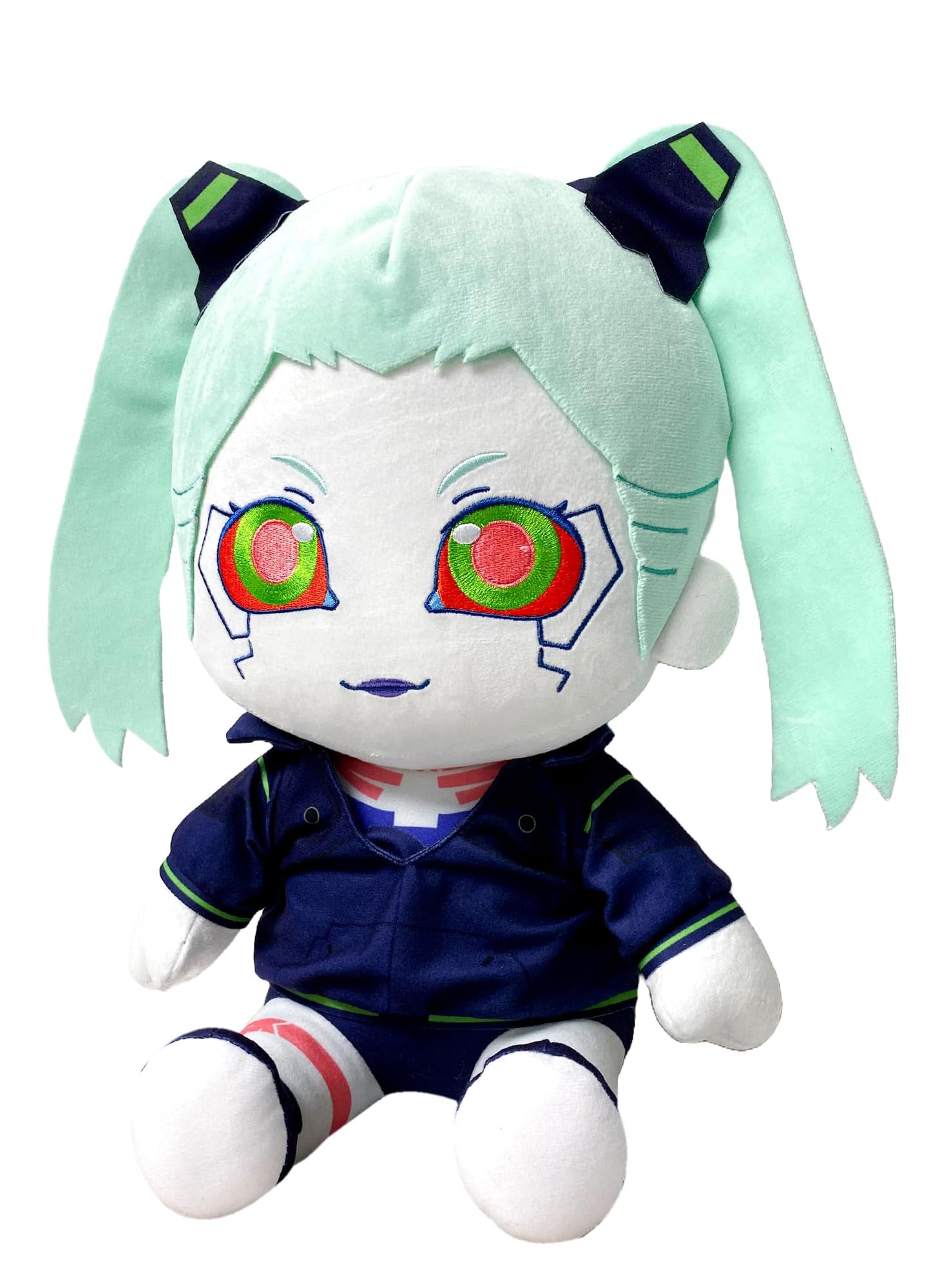 Great Eastern Entertainment Cyberpunk Edgerunners - Rebecca Basic Clothing Sitting Pose Plush 12" H