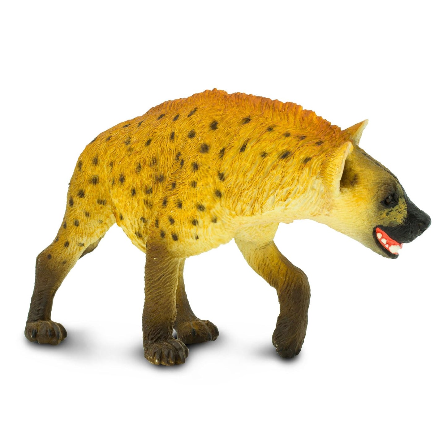 Safari Ltd. Hyena Figurine - Lifelike, Hand-Painted 4.25" Model Figure - Educational Toy for Boys, Girls & Kids Ages 3+