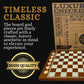 Regal Games Luxury Checkers Board Game for Adults & Kids - Classic Wooden Board Game Set with 24 Checkers Pieces - Travel and Portable Table Games