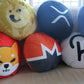Polkadot Pillow - Round Stuffed Plush Crypto Pillow by BlockCraft.Shop DOT Plush Pillow
