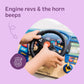 Melissa & Doug Vroom & Zoom, Interactive Wooden Dashboard, Racing Car Steering Wheel Toy, Lights & Sounds, Preschool Learning Toys for Girls & Boys 3+