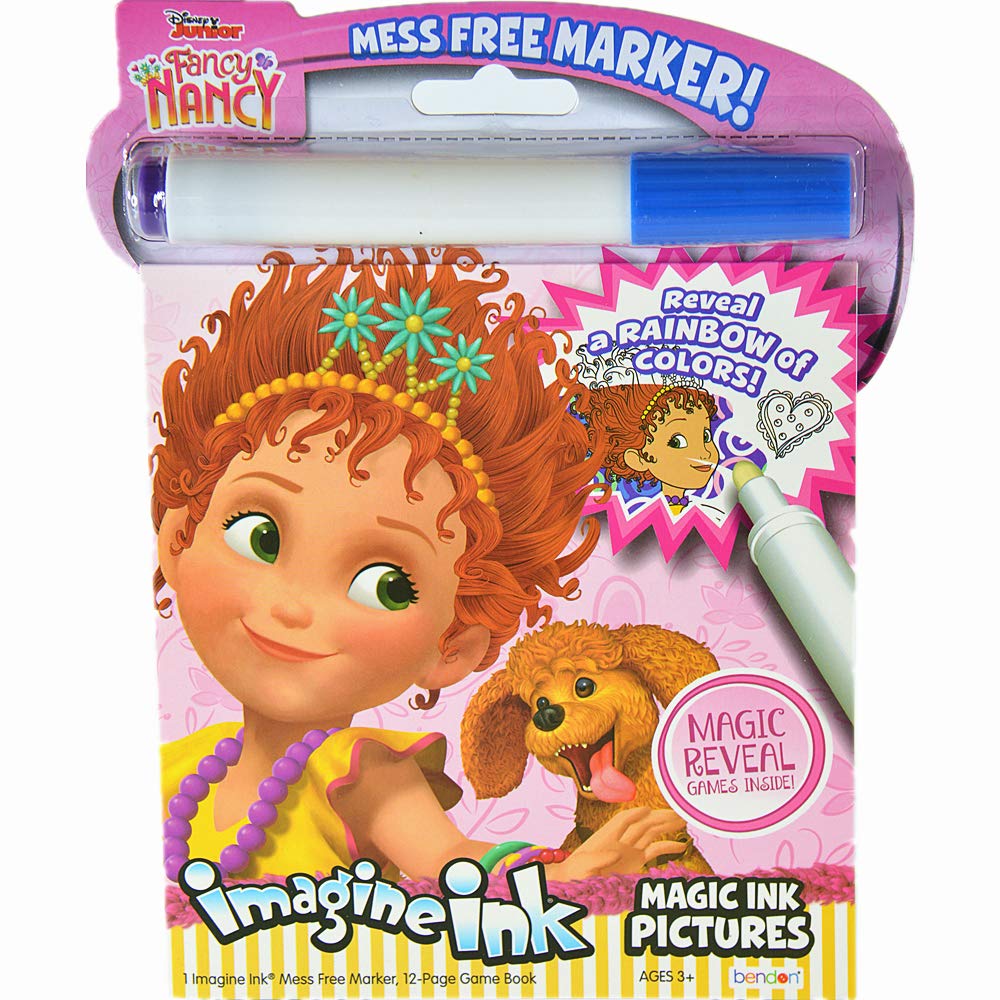 6-Pack Imagine Ink Magic Pictures Coloring Activity Books Set with Mess Free Marker | Mickey Mouse, Spiderman, LOL, Paw Patrol, Fancy Nancy, Captain