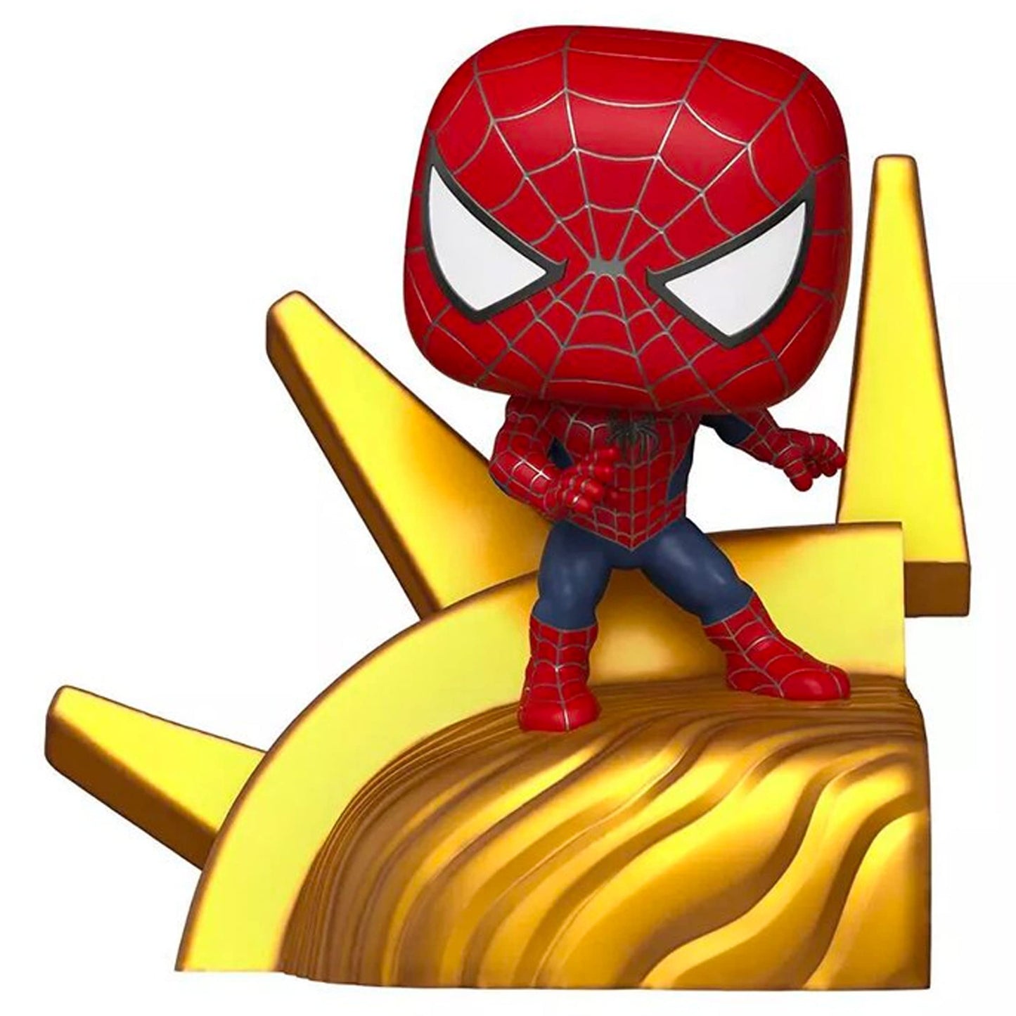 Funko Pop! Deluxe Spider-Man No Way Home: Friendly Neighborhood Spider-Man Final Battle Series Build-A-Scene Vinyl Figure