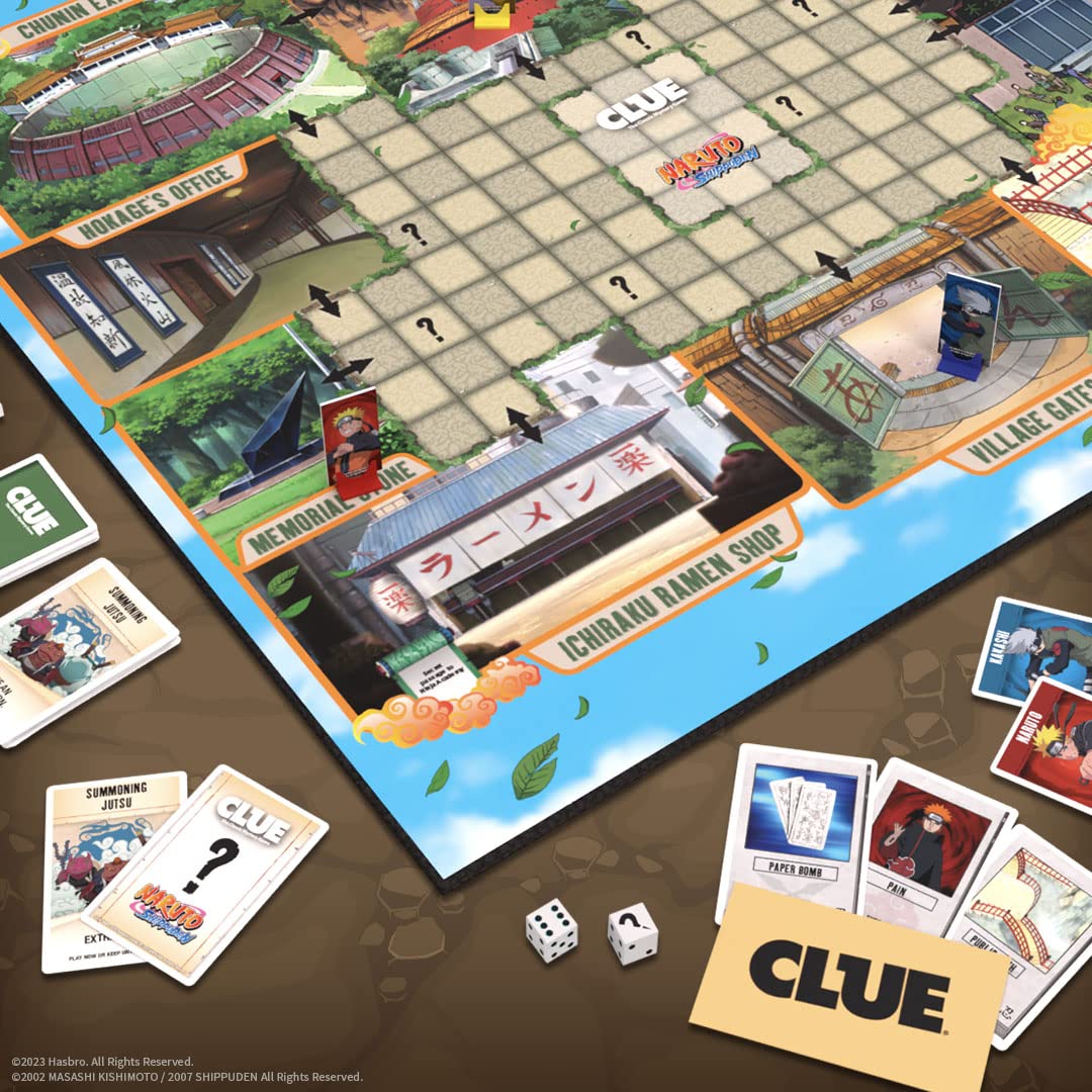 USAOPOLY CLUE: Naruto | Solve The Mystery in This Collectible Clue Game | Featuring Characters & Locations from The Anime TV Show Naruto |