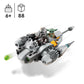 LEGO Star Wars The Mandalorian’s N-1 Starfighter Microfighter, Building Toy Set for Kids Ages 6 and Up with Mando and Grogu 'Baby Yoda' Minifigures,