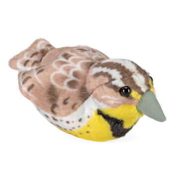 Wild Republic Audubon Birds Western Meadowlark Plush with Authentic Bird Sound, Stuffed Animal, Bird Toys for Kids and Birders