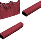 HNDTEK American Mah Jongg,Western Mah Jong Set Soft Carry Bag with 2 Pcs Combo Racks and Tiles Holder (Trays) Wrapper. (Red)