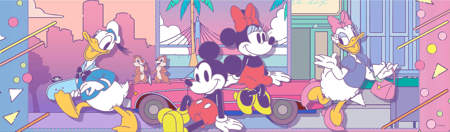 Ceaco - Panoramic Series - Disney - Pastel - 750 Piece Puzzle - Challenging Puzzle Perfect for Game Nights - Finished Size is 38.25 x 11.25