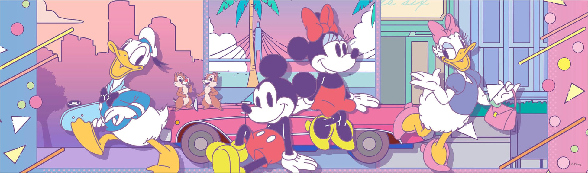 Ceaco - Panoramic Series - Disney - Pastel - 750 Piece Puzzle - Challenging Puzzle Perfect for Game Nights - Finished Size is 38.25 x 11.25