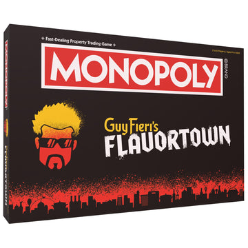 Monopoly: Flavortown Board Game, Featuring '68 Chevy Camaro, Knuckle Sandwich Coin and More, Buy, Sell, Trade Guy Fieri’s Restaurants, Build Your Own