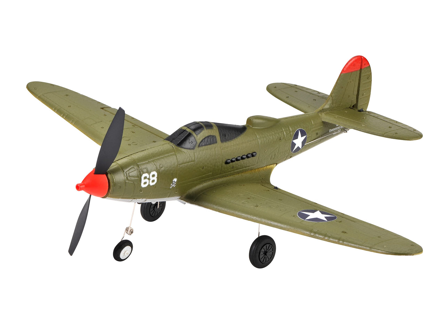 VilogaRC Remote Control Airplane RTF 4 Channel RC Plane 402MM Wingspan Micro Scaled Warbird with One Key Aerobatic One Key U-Turn and Gyro