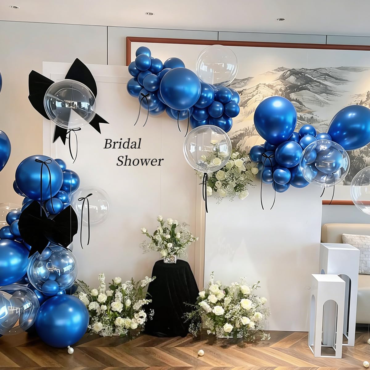 Metallic Blue Balloons 12 inch, Chrome Royal Blue Balloon 100 in a Pack