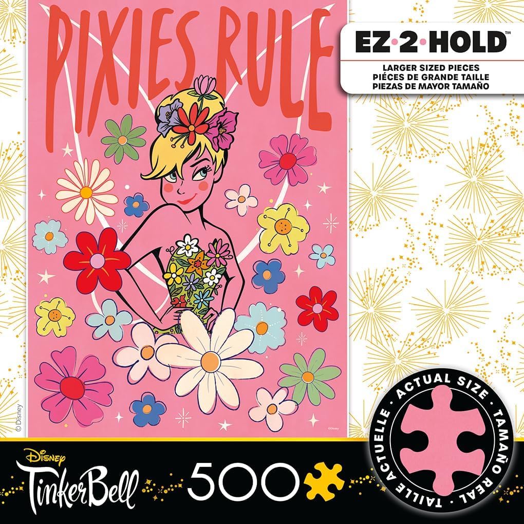 Ceaco - Disney - Tinker Bell - Pixies Rule - 500 Larger Sized Piece Jigsaw Puzzle