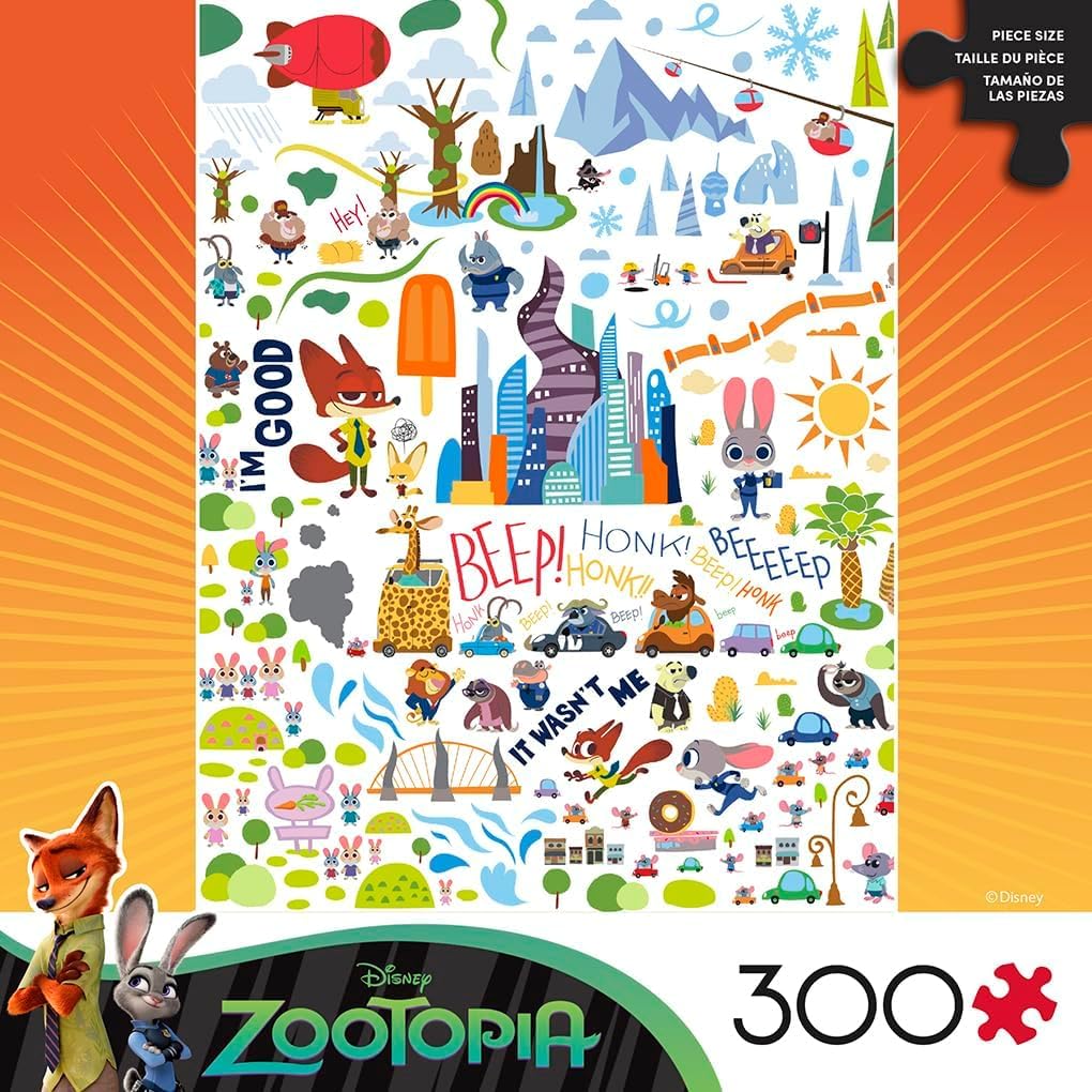 Ceaco - Disney - Zootopia - 300 Oversized Piece Jigsaw Puzzle
