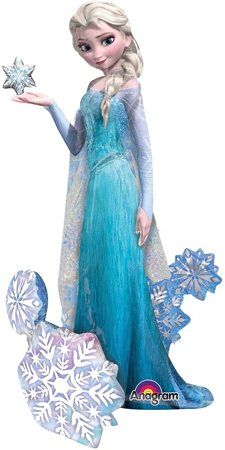 Frozen's Elsa The Snow Queen Airwalker Birthday Balloons Decoration - 57" Inches