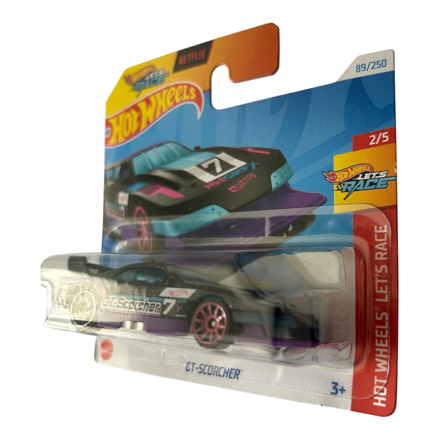 Hot Wheels GT-Scorcher, Blue, Car, Diecast, 1:64 Scale, 3+ Years, Unisex