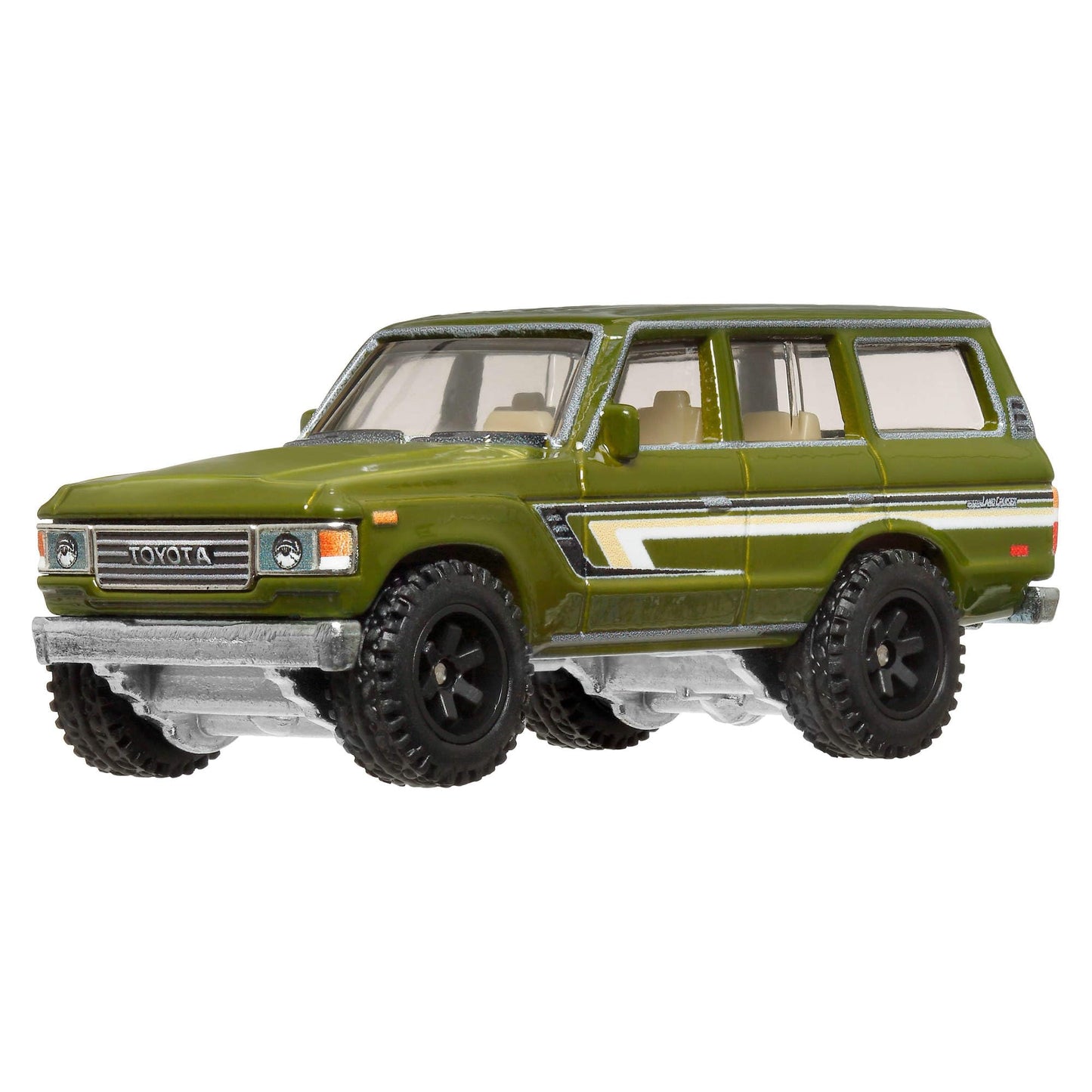 Hot Wheels Premium Car Culture Collectible Toy Car, 1:64 Scale Die-Cast Toyota Landcruiser FJ60, Terra Trek Vehicle with Real Riders Tires