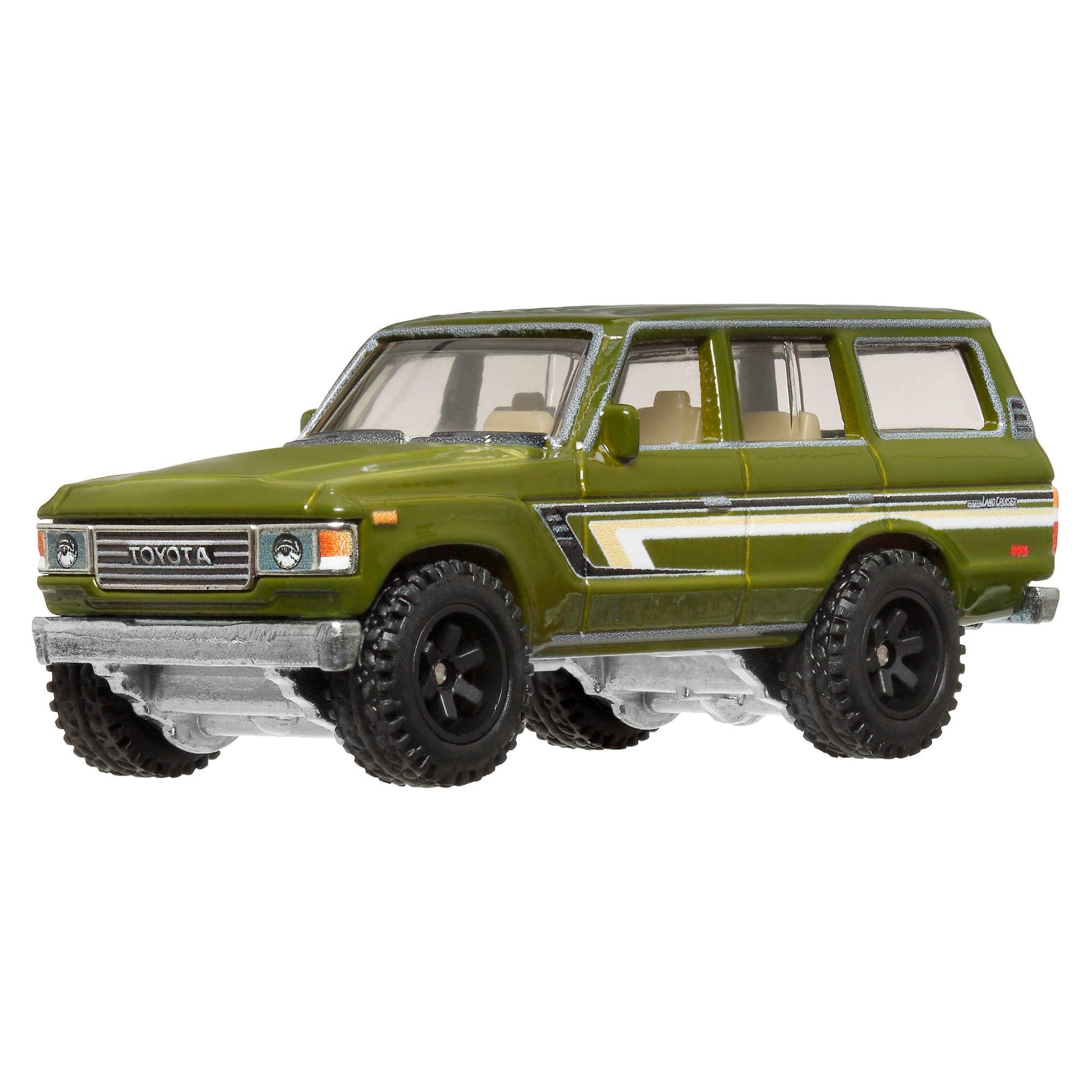 Hot Wheels Premium Car Culture Collectible Toy Car, 1:64 Scale Die-Cast Toyota Landcruiser FJ60, Terra Trek Vehicle with Real Riders Tires