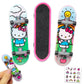 Hello Kitty Fingerboard Toy Set - 3 Pc Bundle with Skateboard, Stickers & More | Kitty Party Favors