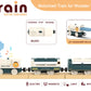Battery Powered Train Set for Railway System, Electric Train Toys for Wooden Tracks, 3Pcs Motorized Locomotive Trains for Toddlers Compatible