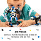 JITTERYGIT Robot Police Mech Glow in The Dark Toy Cop Gift, SWAT Action Figure Buildable STEM Building Superheroes Soldier - Cool Present for Boys