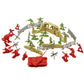 Lanard The Corps! Universe Army Playset - 104 Pieces, 3 Troop Army Set, Battle Base Lid, Carry Handle Case, Kids Ages 3+