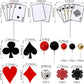 29 PCS Casino Cake Decoration Dice Poker Chips Ball Cake Topper Set