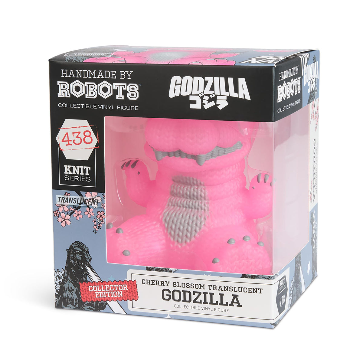 Handmade by Robots - Godzilla #438 (Cherry Blossom Pink Translucent)