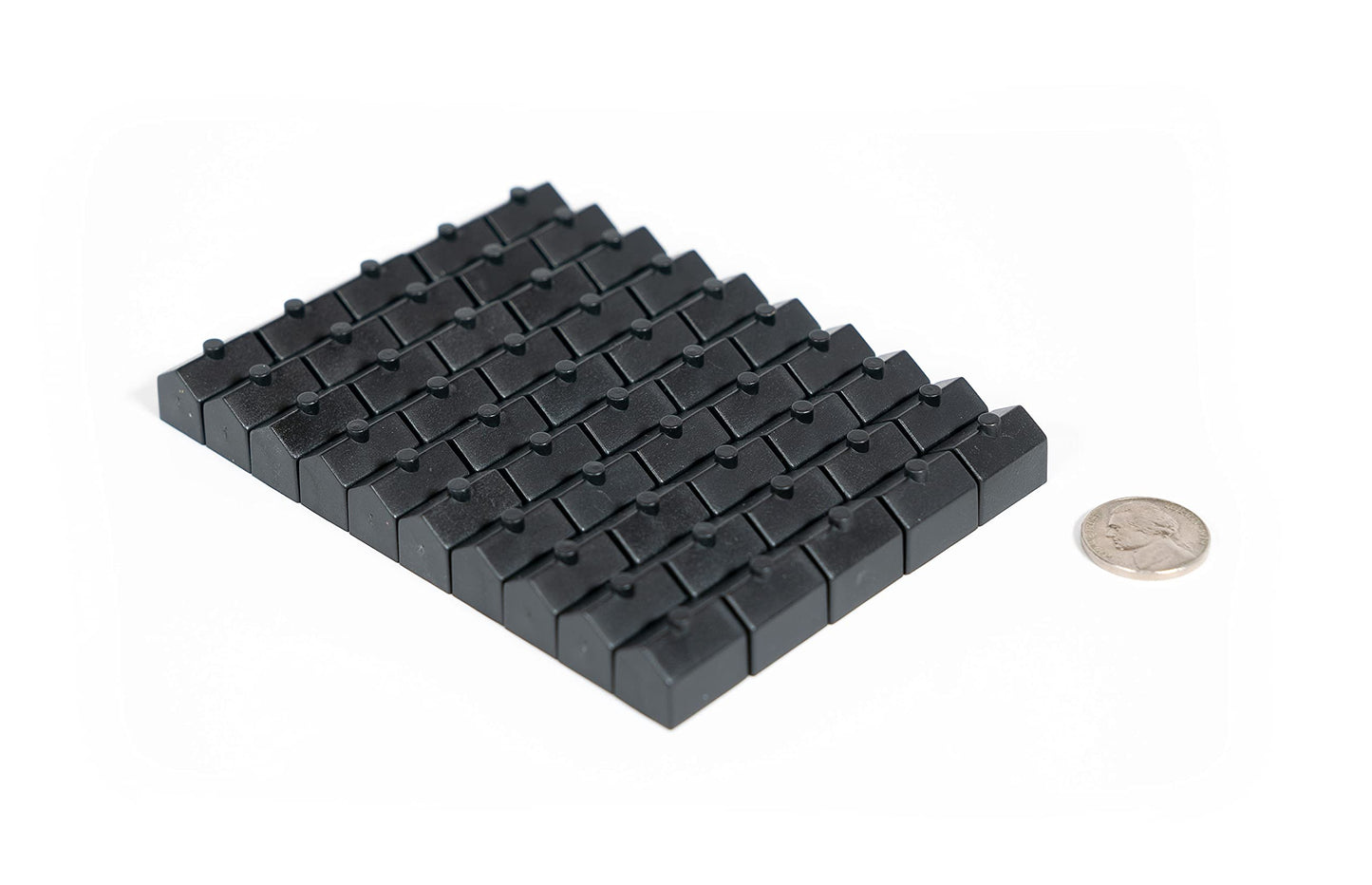 Plastic Hotels: Black Color Board Game Replacement Hotel | 50 Pieces