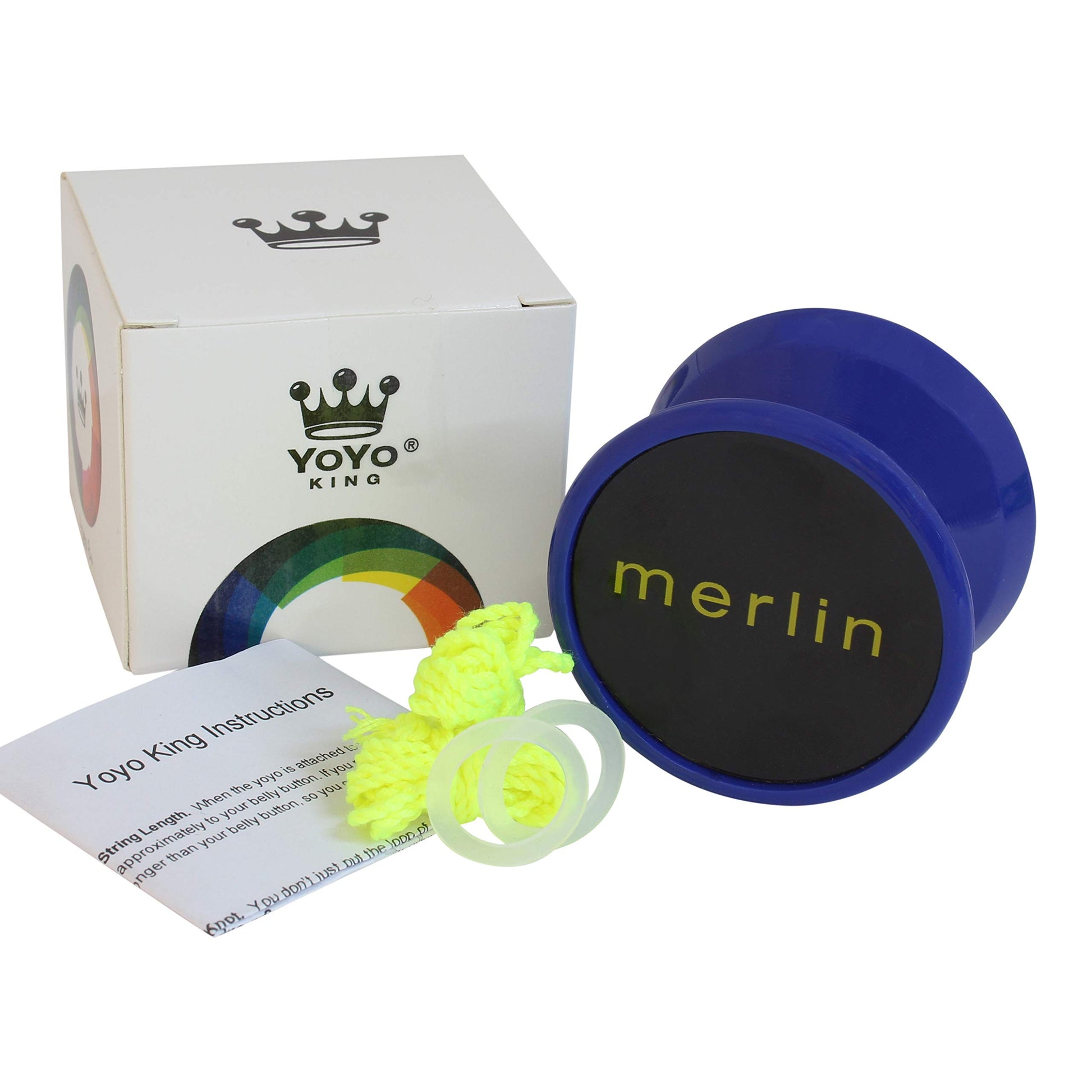 Merlin Yoyo Professional & Responsive with Narrow C Bearing, Silicone Response System - Extra String Included - Trick Yoyo for Beginners & Skill Play