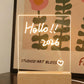2-in-1 LED Night Light & Dry-Erase Board, 5.91x5.91"Wooden Acrylic Light, LED Note Board Message Board, Arcrylic Memo Board Doodle Glow Board