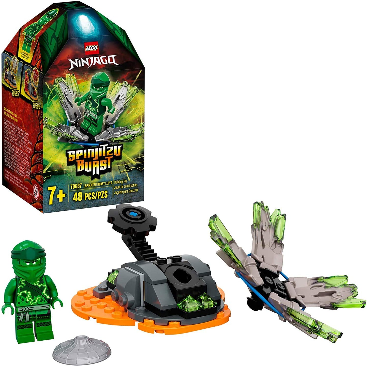 LEGO NINJAGO Spinjitzu Burst - Lloyd 70687 Ninja Playset Building Kit Featuring Ninja Action Figure (48 Pieces)