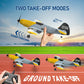 Toileum RC Plane, 3 Channel Remote Control Airplane, 6-axis Gyro Stabilizer BF-109 RTF RC Airplane with 2 Batteries, Easy to Fly for Beginners Adults