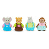 Li'l Woodzeez - Friendz Club Jungle Set with Elephant, Monkey, Lion & Hippo - 4 Collectible Posable Doll Figures for Imaginative Pretend Play - Fun