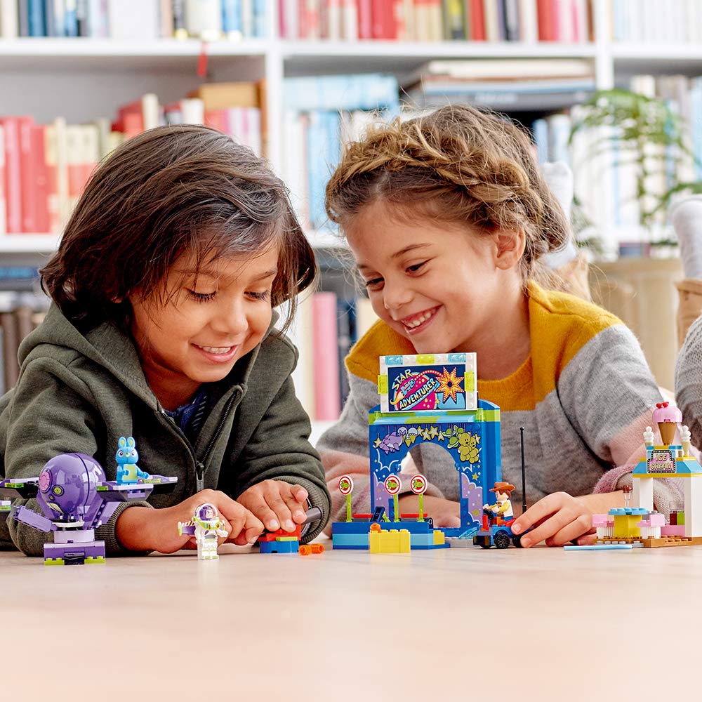 LEGO Disney Pixar’s Toy Story 4 Buzz Lightyear & Woody’s Carnival Mania 10770 Building Kit, Carnival Playset with Shooting Game & Toy Story Characters