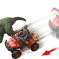 Mattel Jurassic World Pack with Vehicle, Human & Dinosaur Action Figure, Capture Claw ATV Pack, Catch & Launch Storytelling Features