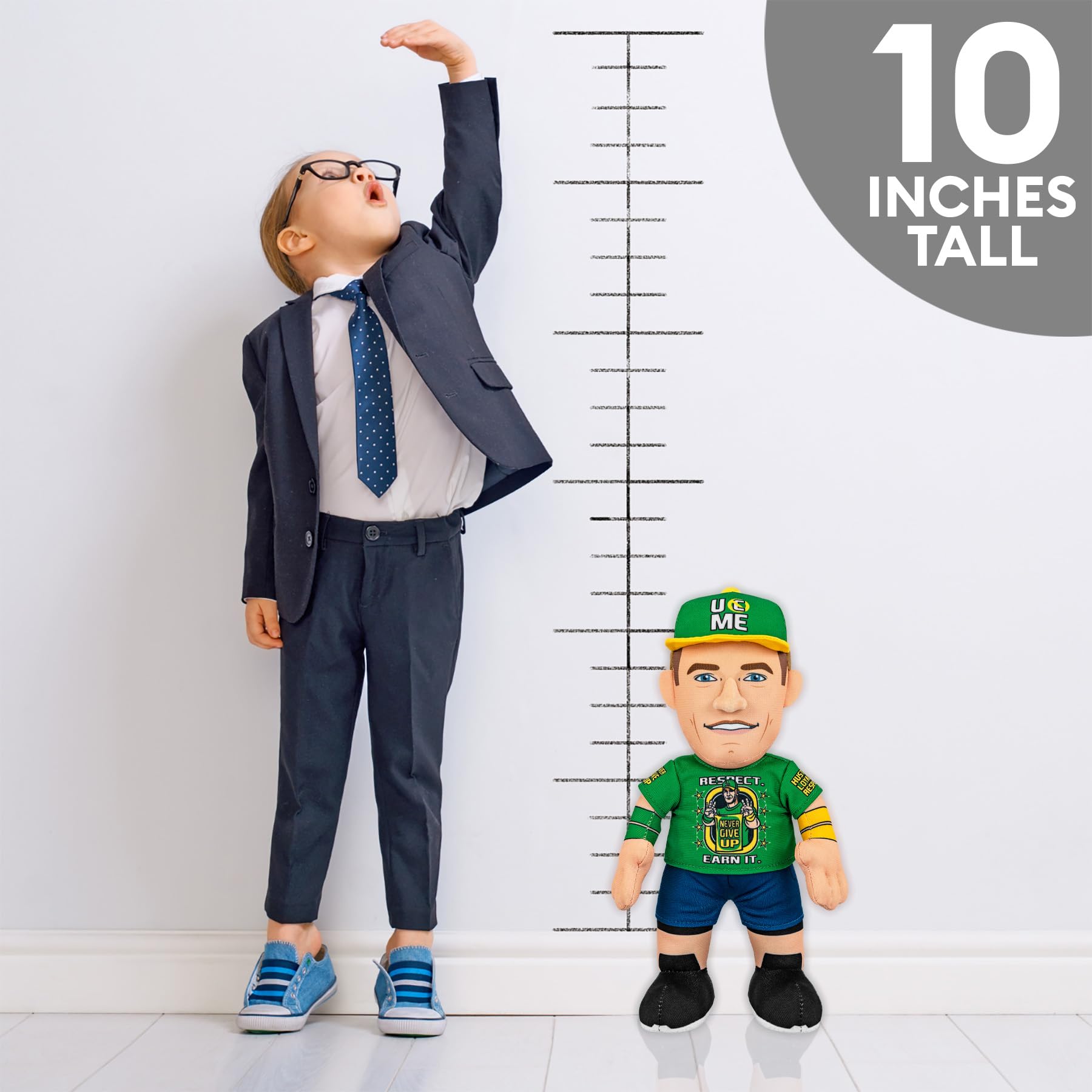 Bleacher Creatures WWE John Cena UCME 10" Plush Figure- A Wrestling Legend for Play or Display