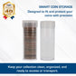 BCW Quarter Coin Storage Tubes - 100 Pack | Archival Quality Plastic Coin Holders, Screw-On Caps | Long-Term Coin Storage