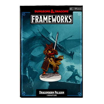 WizKids D&D Frameworks: Dragonborn Paladin Male - Unpainted and Unassembled