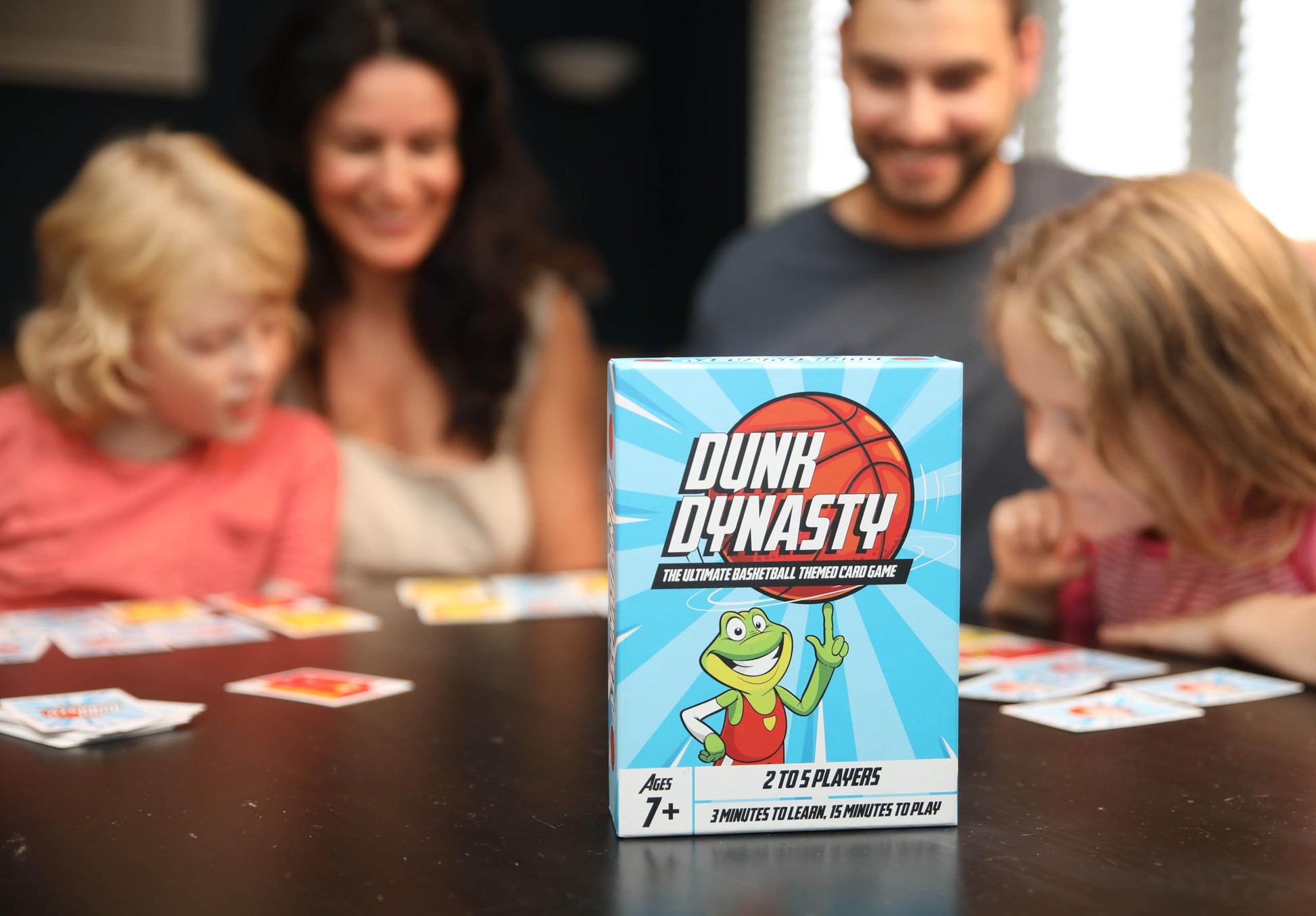Dunk Dynasty - The Ultimate Basketball Card Game! Strategic Card Game for Kids and Adults. Great for Parties and Game Nights. 2-5 Players, Ages 7+.