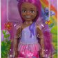 Barbie Royal Chelsea Doll with Pink Hair and Purple Bow Headband, Colorful Printed Skirt