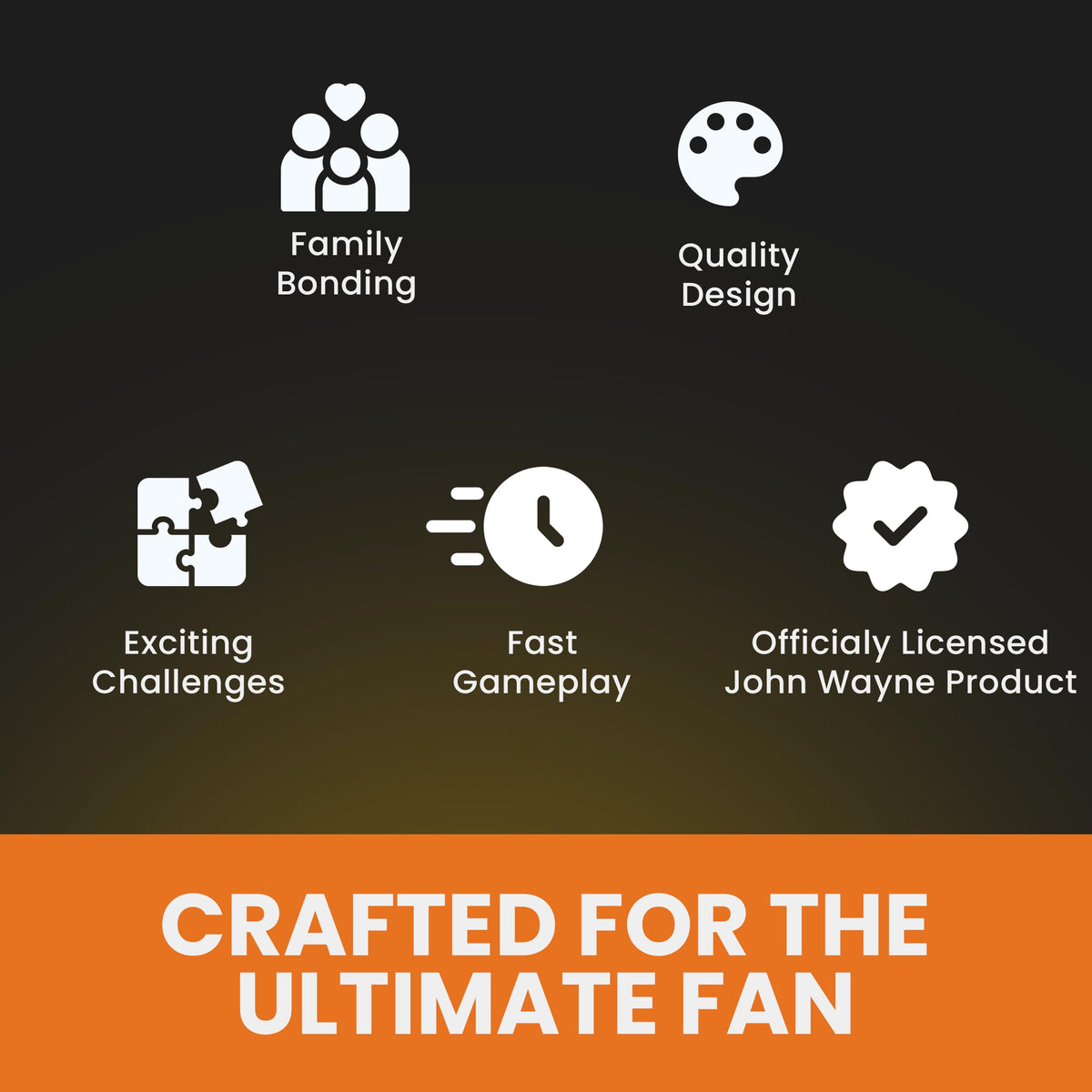 MasterPieces Opoly Board Games - John Wayne Opoly - Officially Licensed Board Games For Adults, Kids, & Family