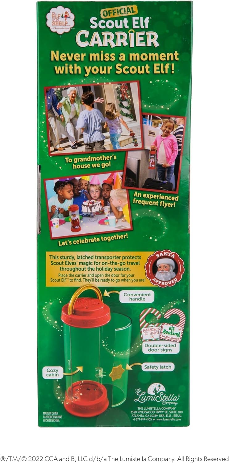 The Elf on the Shelf Christmas Tradition Box Set with Elf (Blue Eyed Boy), Story Book and Scout Carrier (Multi-Item Bundle)