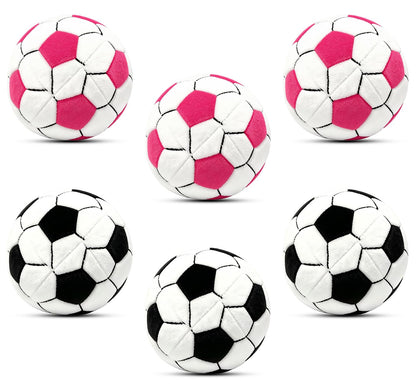 SKNSL 6 Pack Geometric Pattern Footbag Sacks, Clay Pellet Filled Footbag, Soft Cotton Juggling Bags for Outdoor Footbag Game, Indoor Exercise Toy