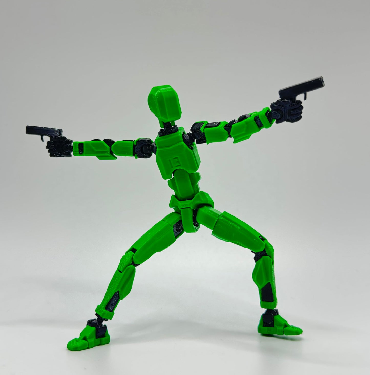 QAONIE 3D Printed 5.54-inch Multi-Jointed Action Figures Dummy13, Full Body Mechanical Movable Toy, Multiple Accessories, Hand Painted Figure, Desk