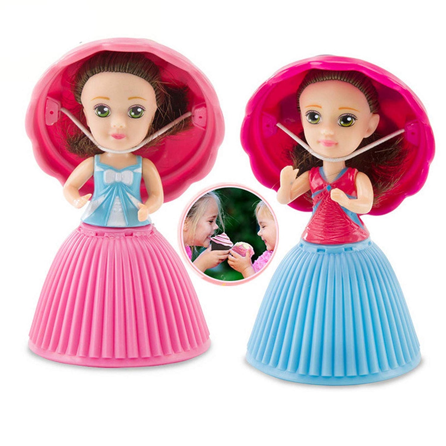 BoterLun 6PCS Mini Beautiful Cake Doll Toy,Surprise Transforming Scented Princess Dolls Gift Set for Children Kid Funny Game Gift for 3 Year Old Girls
