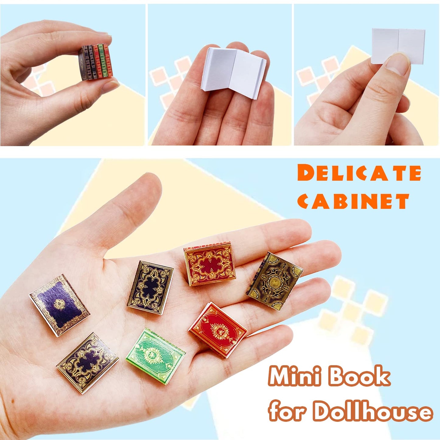 30 Pack 1:12 Scale Miniatures Dollhouse Books,Assorted Timeless Miniatures Books,Mini Books Dollhouse Decoration,Dollhouse Accessories Toy Supplies